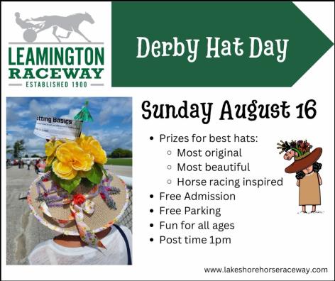 Derby hat day 